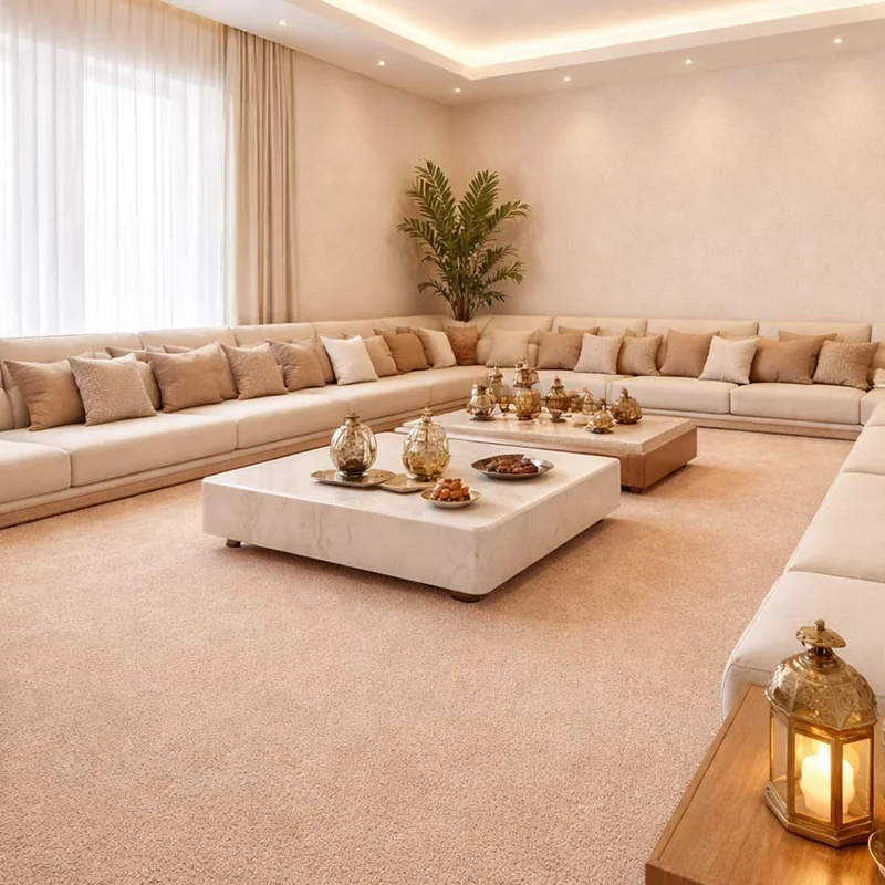 Majlis Area Wall to wall carpets UAE